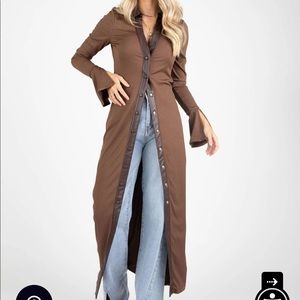 Kittenish soho button front dress